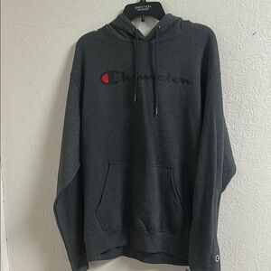 Champion Gray‎ Pullover Hoodie with Relaxed Fit
